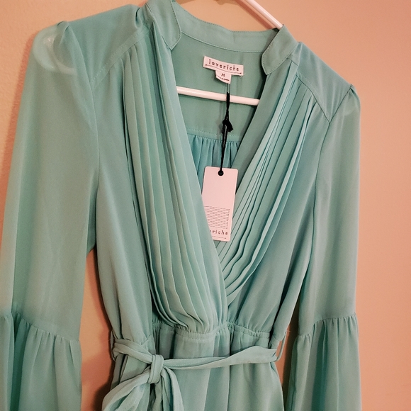 LoveRiche Mint Fit and Flare Dress NWOT - Picture 7 of 8